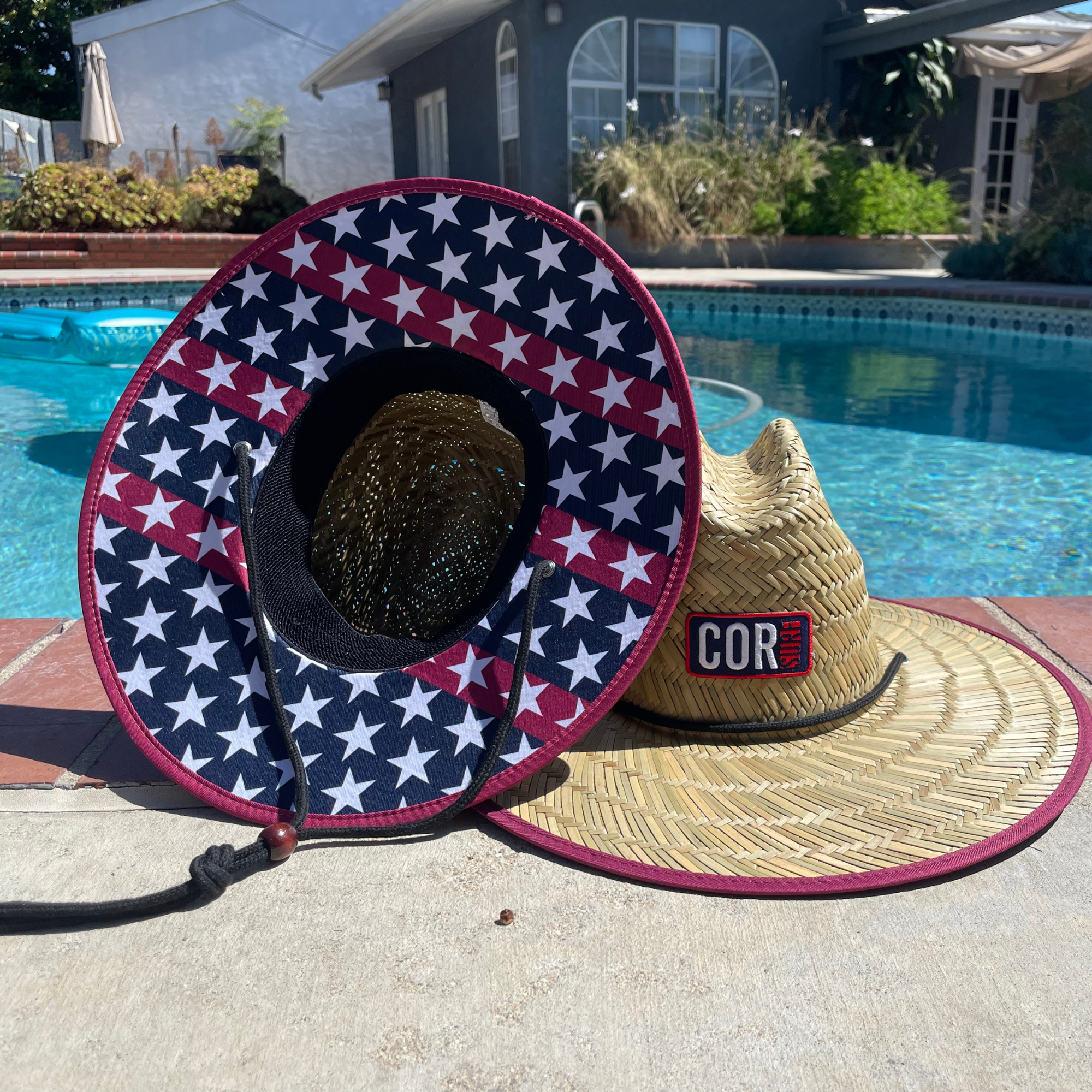 Kids Straw 4th of July Hat for Boys and Girls - Patriotic